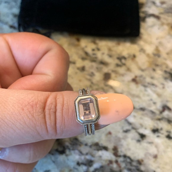 Morganite ring size 8 - Picture 1 of 1